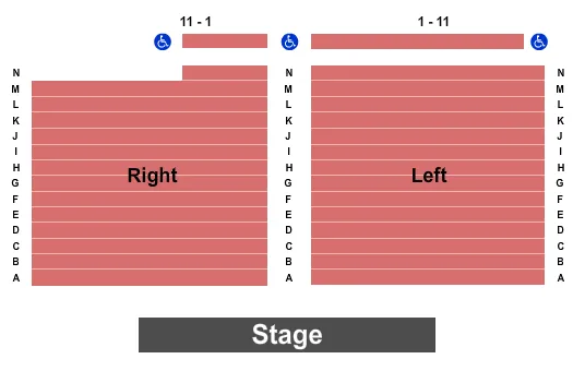 ENDSTAGE Seating Map Seating Chart
