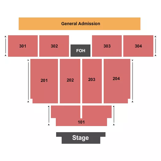 ENDSTAGE 2 Seating Map Seating Chart
