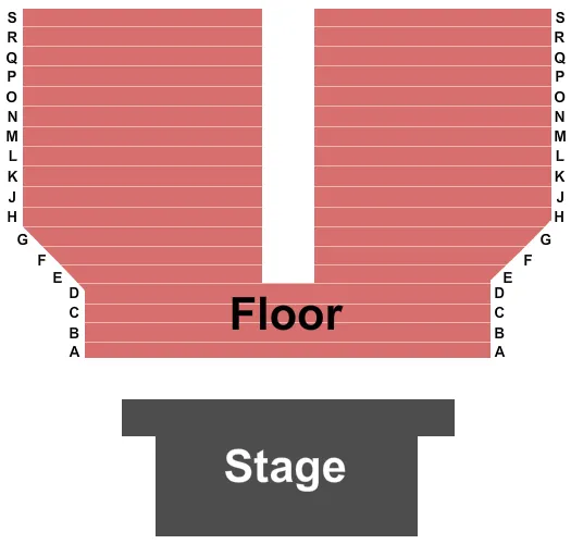 END STAGE Seating Map Seating Chart