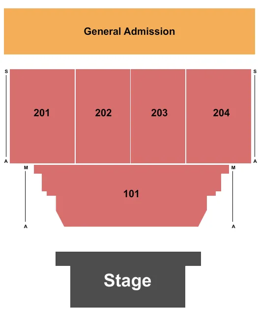 THE AVETT BROTHERS Seating Map Seating Chart