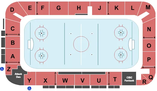 HOCKEY Seating Map Seating Chart