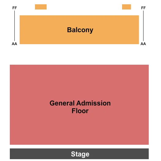 ENDSTAGE GA FLOOR Seating Map Seating Chart