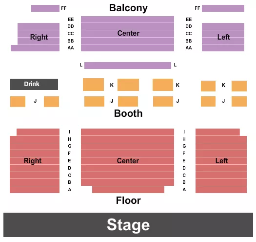 ENDSTAGE Seating Map Seating Chart
