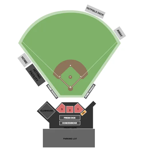 BASEBALL 2 Seating Map Seating Chart