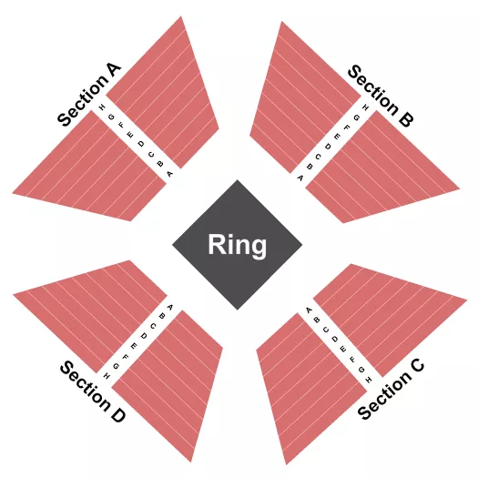 BECKLEY RALEIGH COUNTY CONVENTION CENTER WRESTLING Seating Map Seating Chart