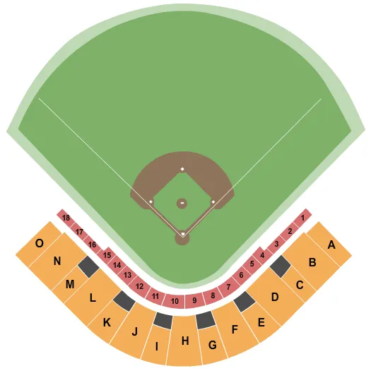 BASEBALL Seating Map Seating Chart