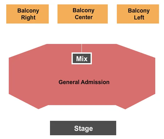 BELASCO THEATER LA ENDSTAGE GA FLOOR Seating Map Seating Chart