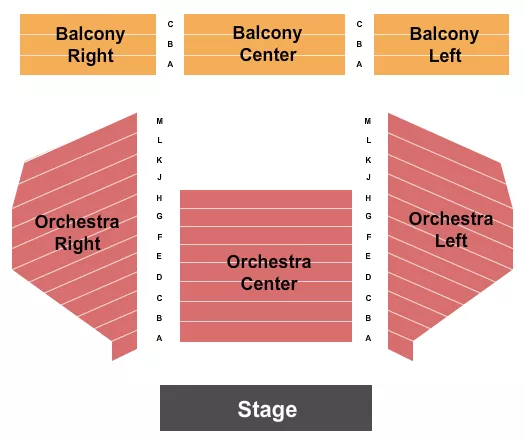 BELASCO THEATER LA END STAGE Seating Map Seating Chart
