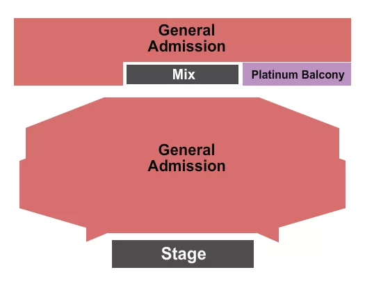 BELASCO THEATER LA ENDSTAGE GA Seating Map Seating Chart