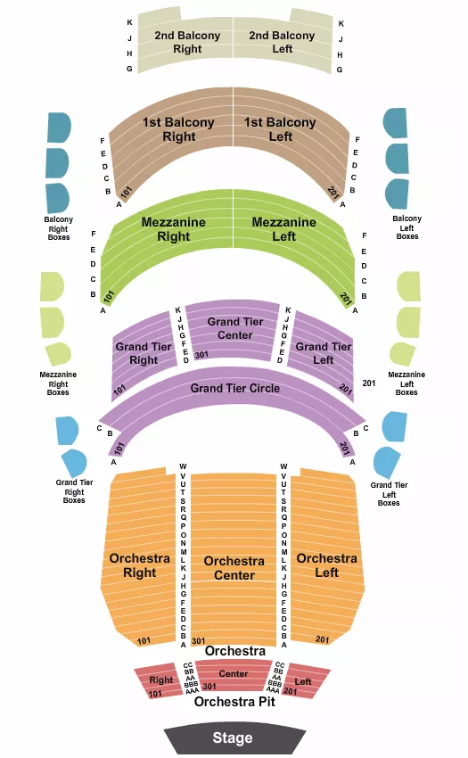 ENDSTAGE Seating Map Seating Chart