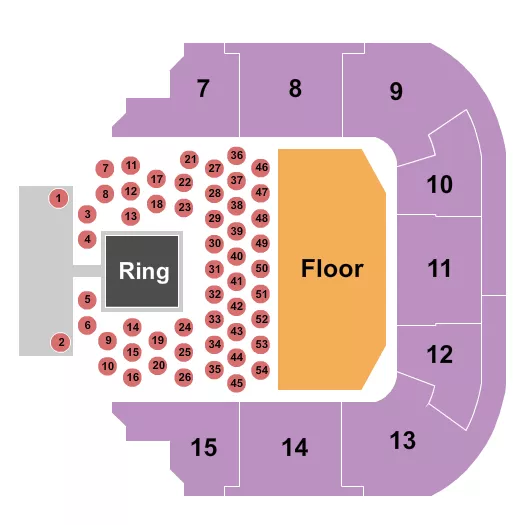 MMA Seating Map Seating Chart