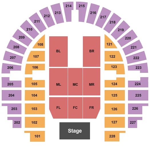ENDSTAGE 3 Seating Map Seating Chart