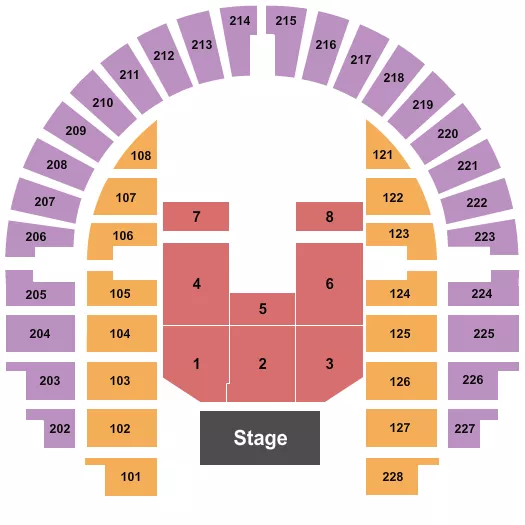 ZACH WILLIAMS Seating Map Seating Chart