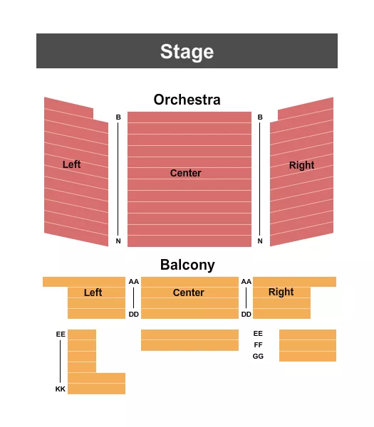 ENDSTAGE 2 Seating Map Seating Chart