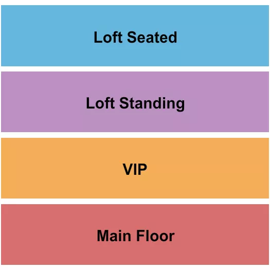 BELLS ECCENTRIC CAFE GA VIP LOFT Seating Map Seating Chart