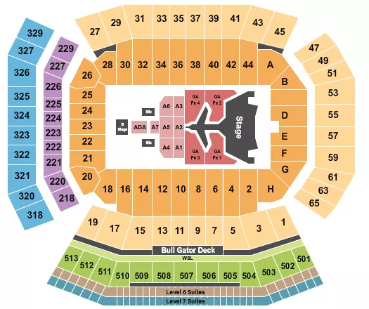 MORGAN WALLEN Seating Map Seating Chart