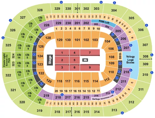ENDSTAGE 6 Seating Map Seating Chart