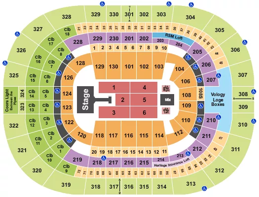 JONAS BROTHERS 1 Seating Map Seating Chart