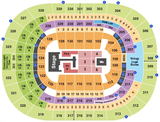 TEDDY SWIMS Seating Map Seating Chart