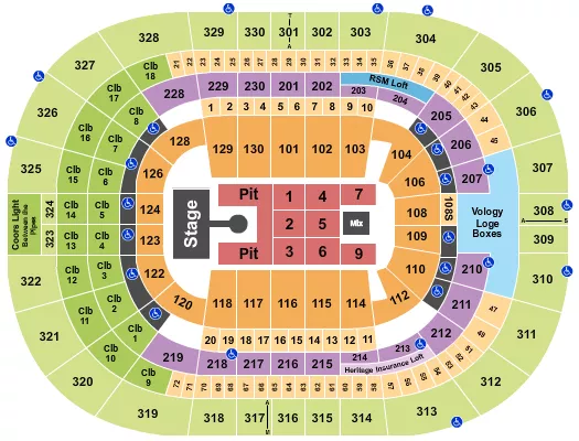 WEEZER Seating Map Seating Chart