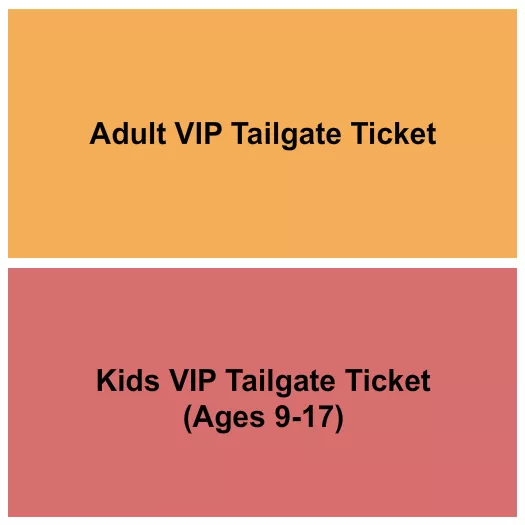 VIP TAILGATE Seating Map Seating Chart