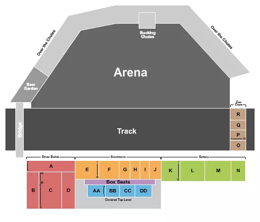 RODEO Seating Map Seating Chart