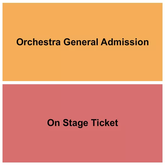 GA ORCH ON STAGE SEATING Seating Map Seating Chart