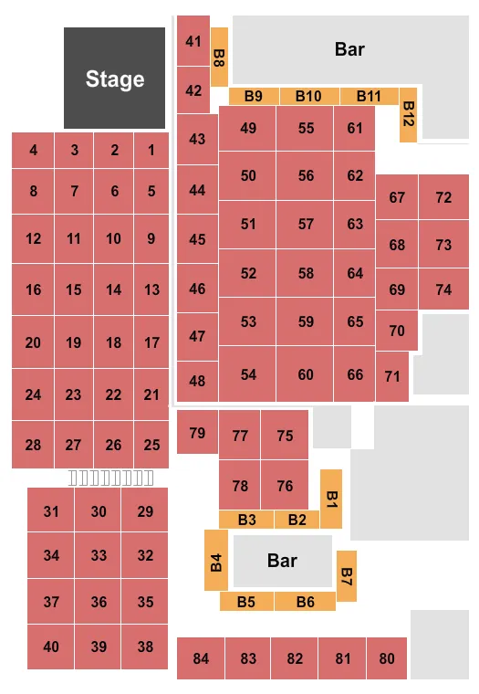 TABLE SEATING Seating Map Seating Chart