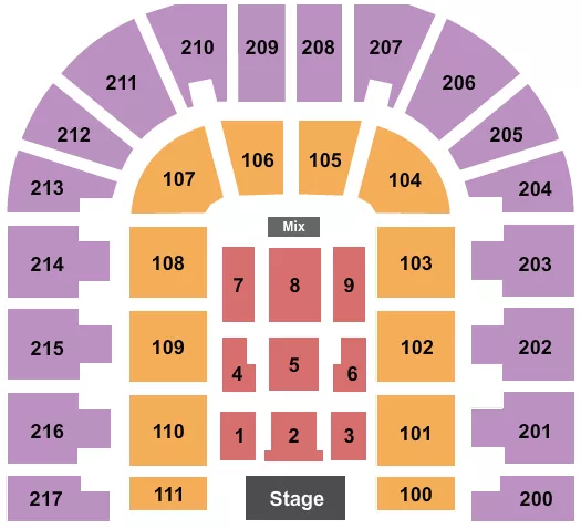 ENDSTAGE 3 Seating Map Seating Chart