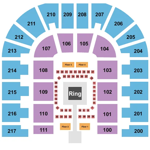 FIGHTING Seating Map Seating Chart