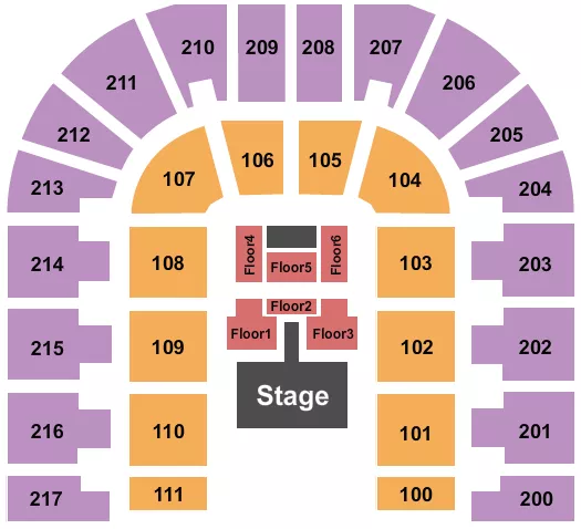 HALF HOUSE CATWALK Seating Map Seating Chart