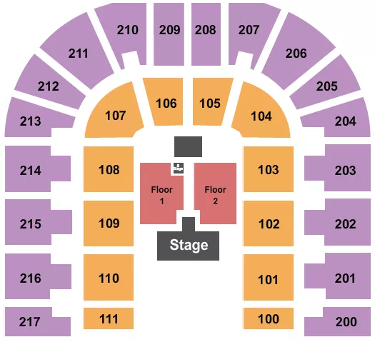 HALFHOUSE CATWALK Seating Map Seating Chart
