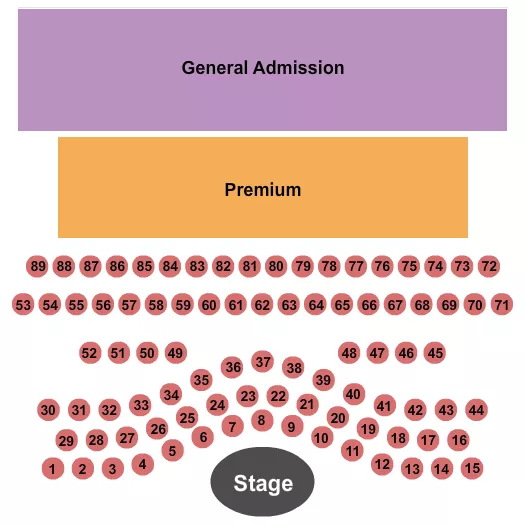 SUMMER614 Seating Map Seating Chart