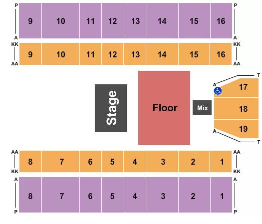 HALFHOUSE Seating Map Seating Chart