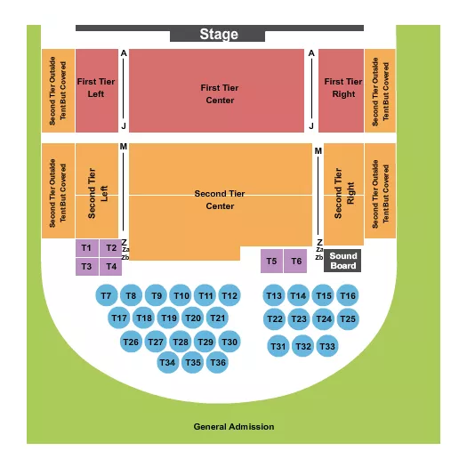 ENDSTAGE TABLES Seating Map Seating Chart