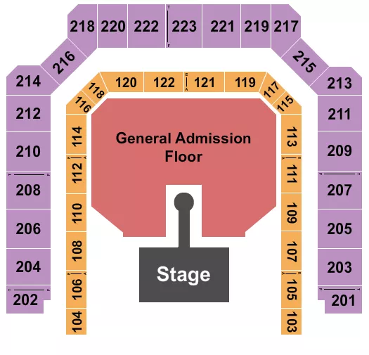 LOUIS TOMLINSON Seating Map Seating Chart