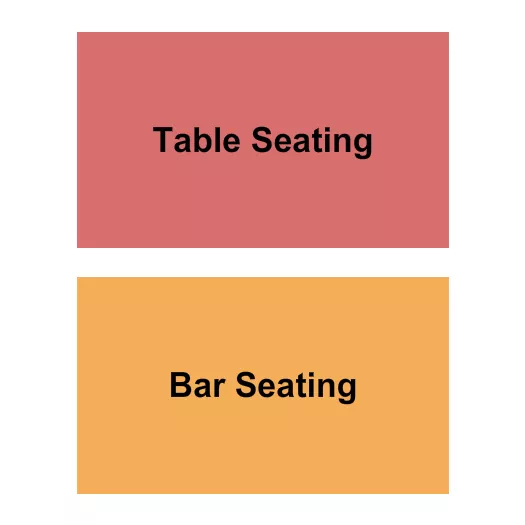 TABLE BAR Seating Map Seating Chart