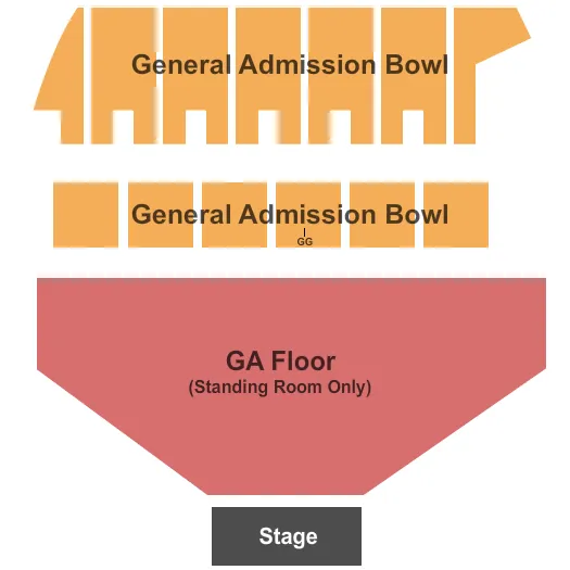GA FLOOR GA BOWL Seating Map Seating Chart