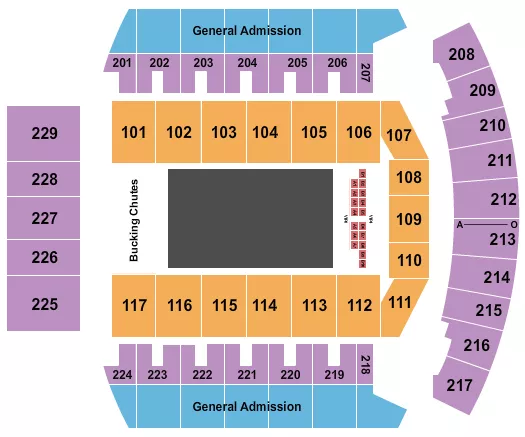 RODEO W TABLES 2 Seating Map Seating Chart