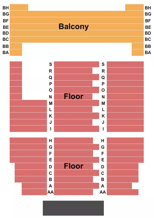 ENDSTAGE 2 Seating Map Seating Chart