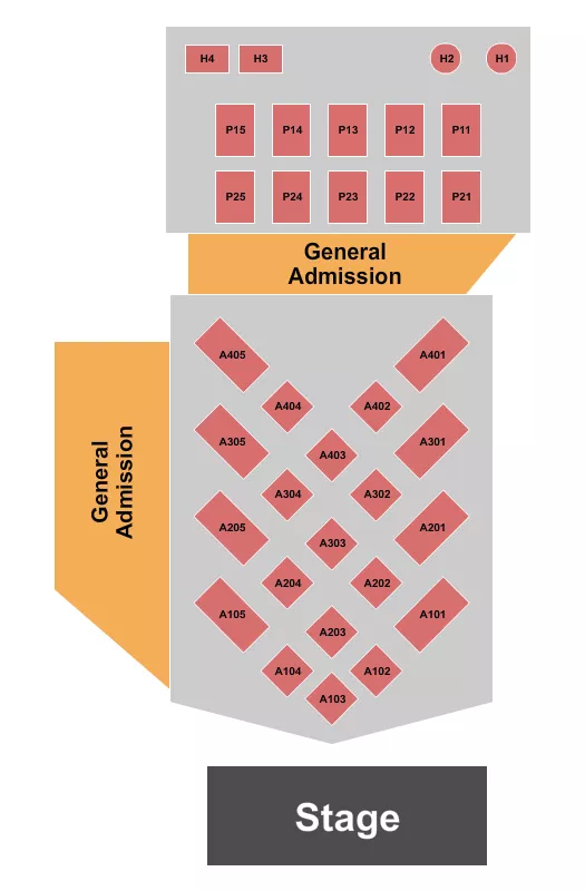 ENDSTAGE TABLES Seating Map Seating Chart