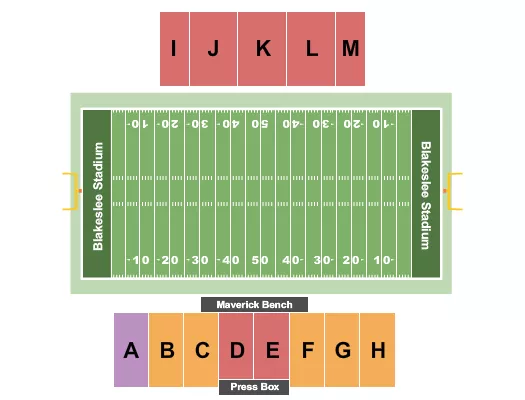 FOOTBALL Seating Map Seating Chart