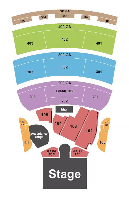 AWARDS SHOW Seating Map Seating Chart