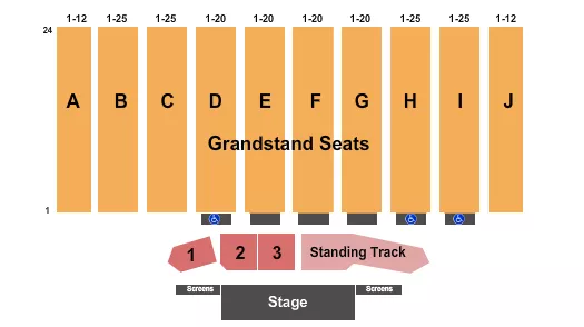 ENDSTAGE 4 Seating Map Seating Chart