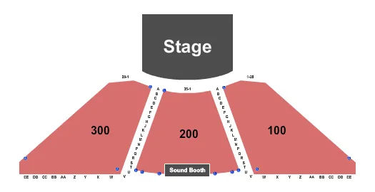 ENDSTAGE Seating Map Seating Chart