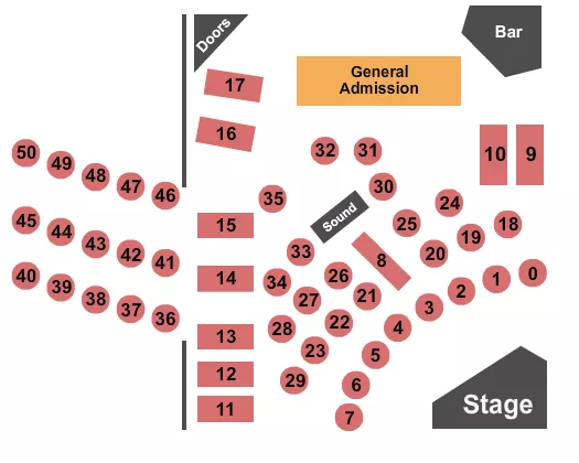 BLUE NOTE HARRISON RSV TABLES 0 7 Seating Map Seating Chart