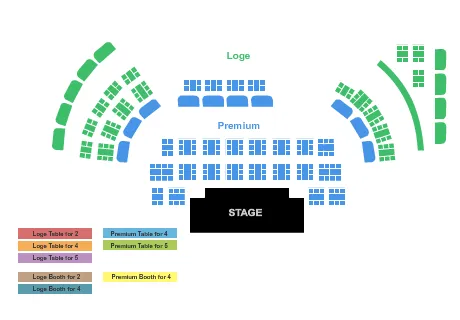 ENDSTAGE STATIC Seating Map Seating Chart