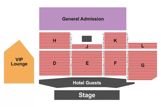 BLACK RADIO Seating Map Seating Chart