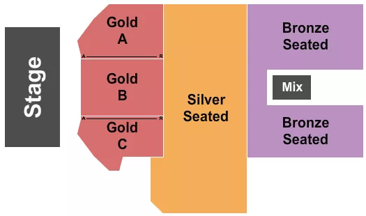 ENDSTAGE SEATED Seating Map Seating Chart
