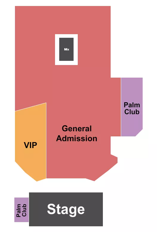 GA VIP PALM CLUB Seating Map Seating Chart
